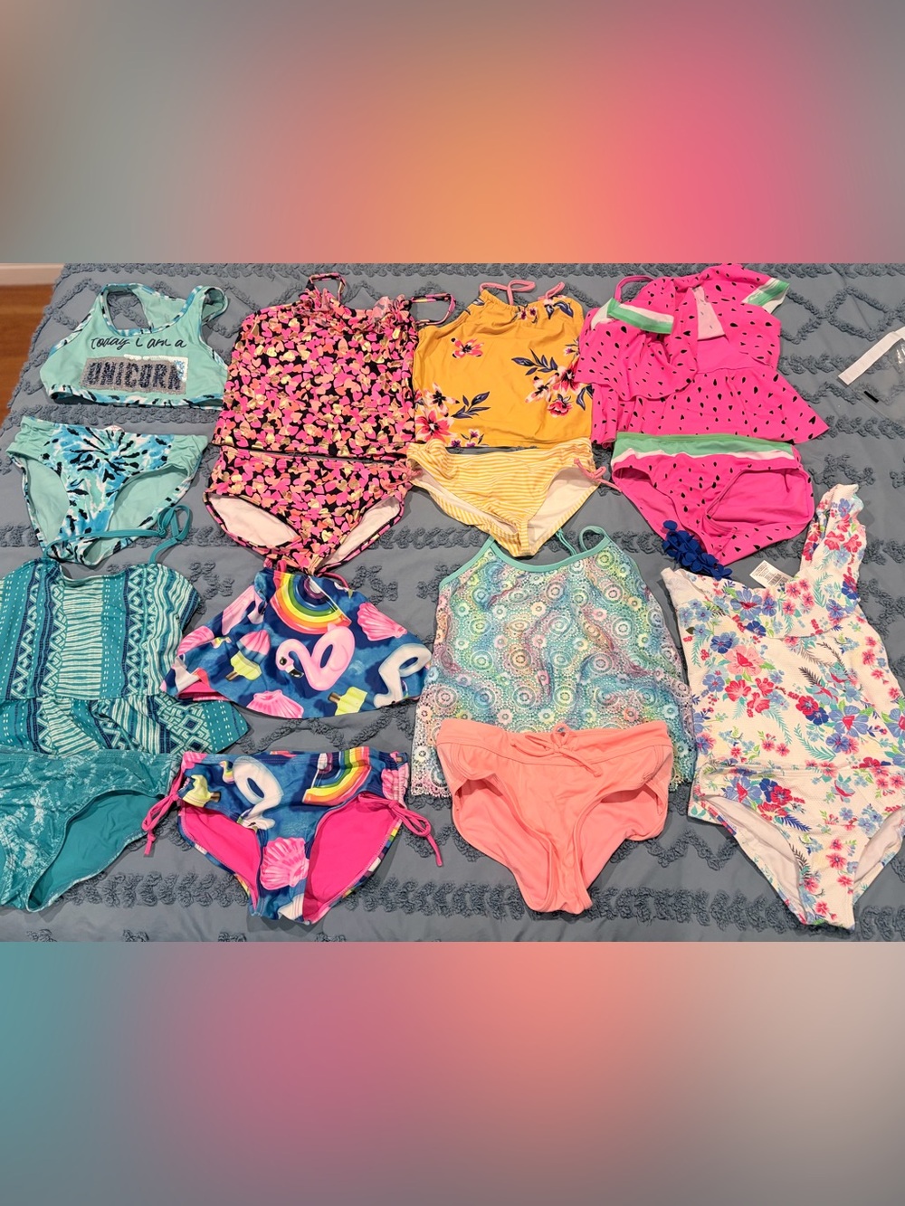 Swimsuit Bundle Justice Jessica Simpson Old Navy Osh Kosh B’Gosh 8 Piece